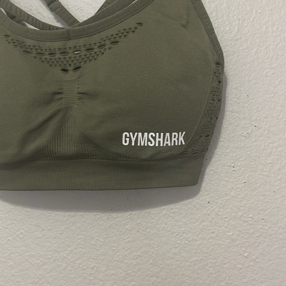 GYMSHARK ENERGY SEAMLESS GREEN SPORTS BRA - Picture 3 of 8